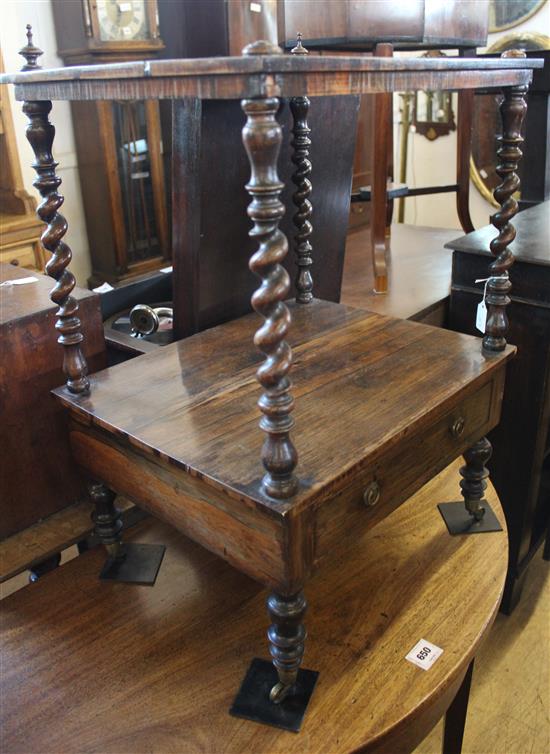 Victorian rosewood whatnot(-)